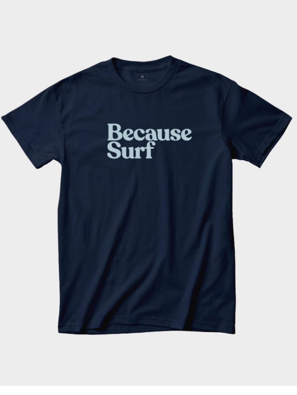 Because Surf Men's Black Graphic Tee- NWT